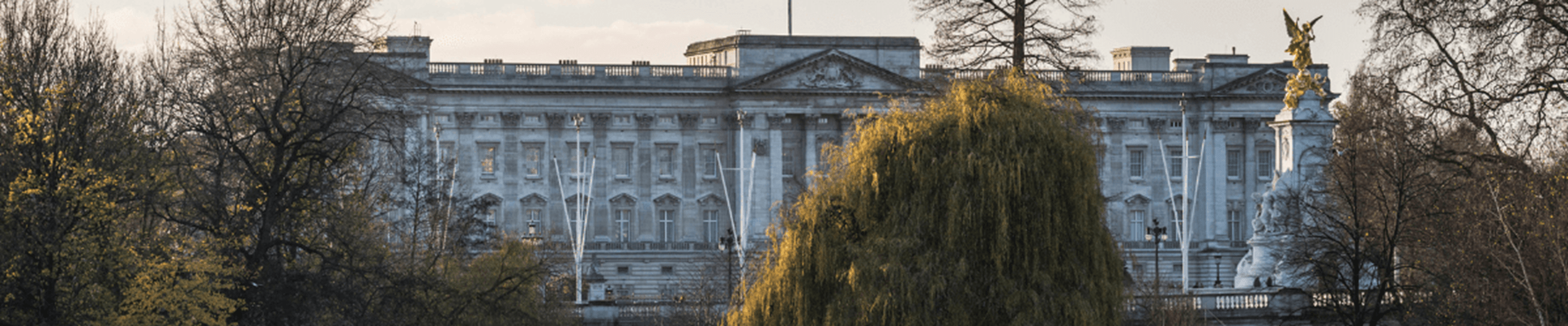 Exterior of Buckingham palace