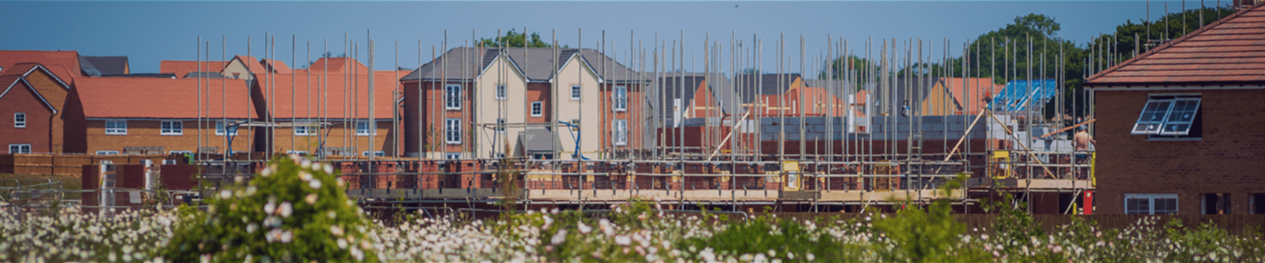 Homes under construction