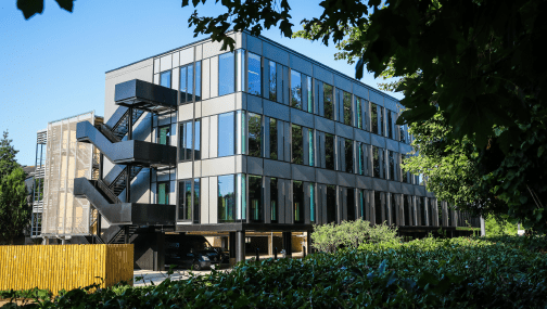 Oxford science park outdoor view with trees