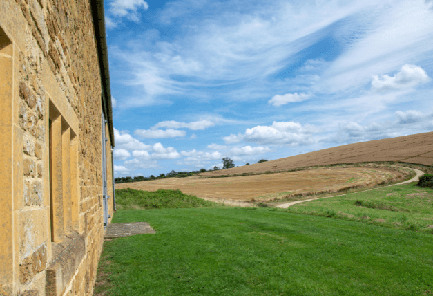 View of land at shooting estate in the Cotswolds