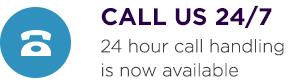 24 hour call handling is now available