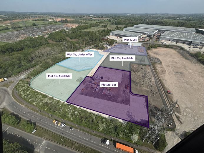 2.5 acres , Land Off Rowan Way, Hams Hall Distribution Park B46 - Available