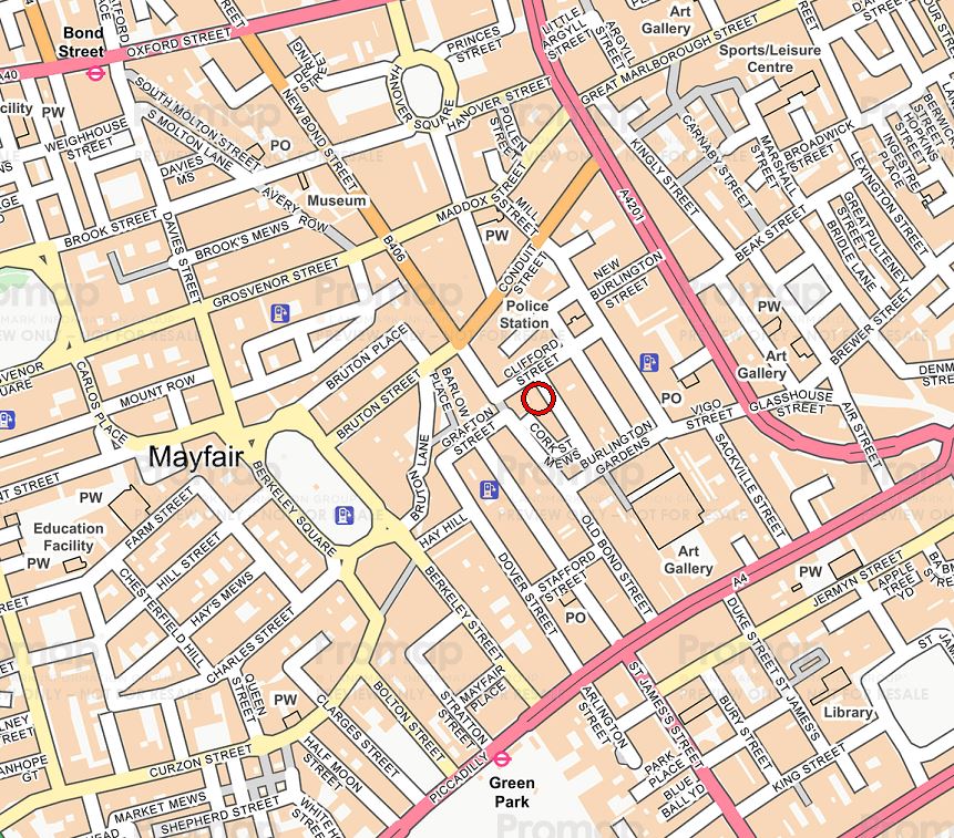 2,486 Sq Ft , 2-4 Cork Street W1S - Available