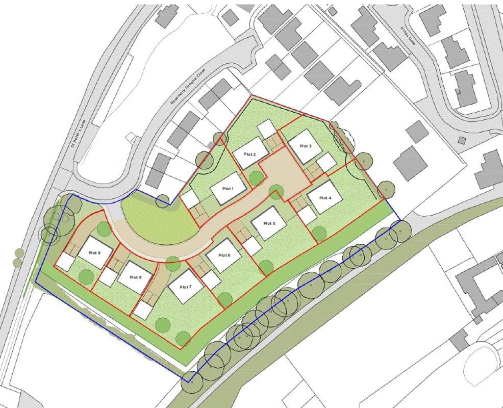 bedroom development plot, Honeysuckle Close, Caxton CB23 - Available