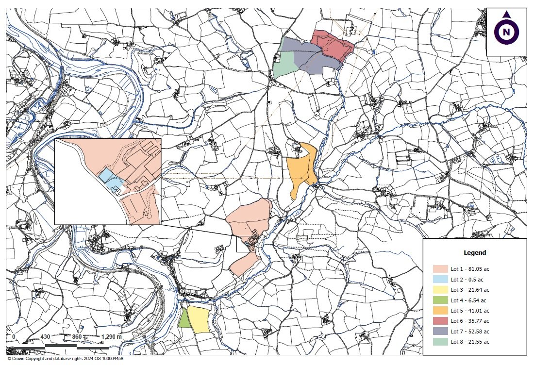 6.5 acres Land, Lot 4: Land To South Of Chope’s Bridge, Weare Giffard EX39 - Sold