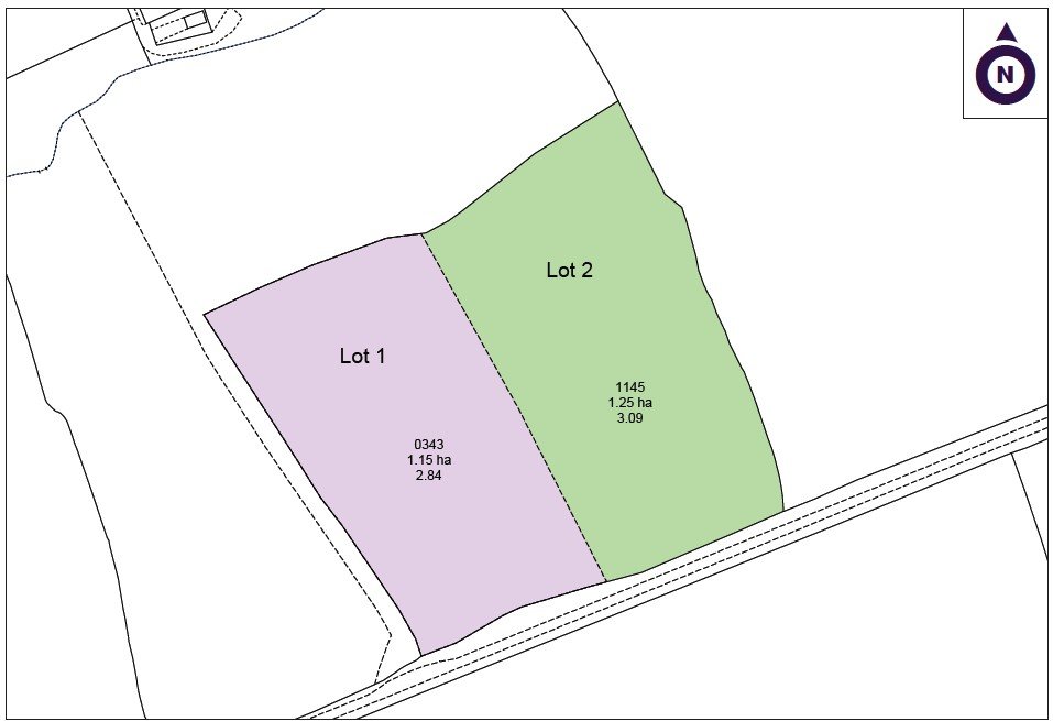 2.8 acres Land, Lot 1: Land At Goathurst, Goathurst TA5 - Sold