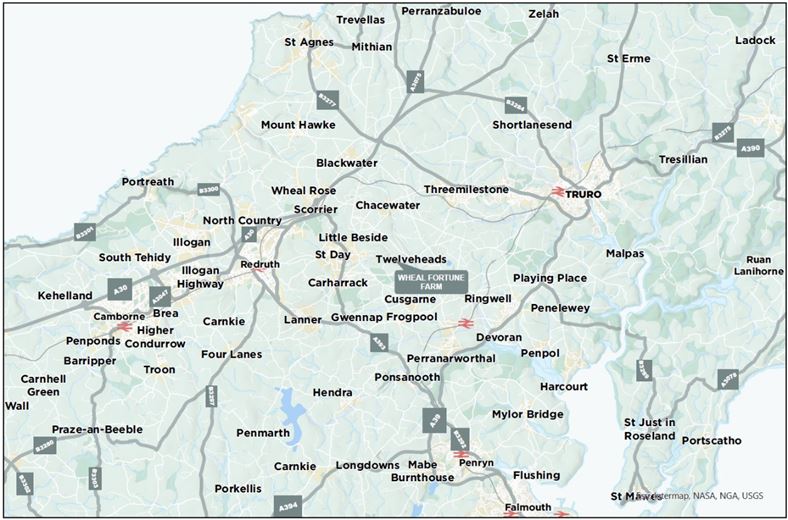 6.8 acres Farm, Hale Mills, Twelveheads TR4 - Available