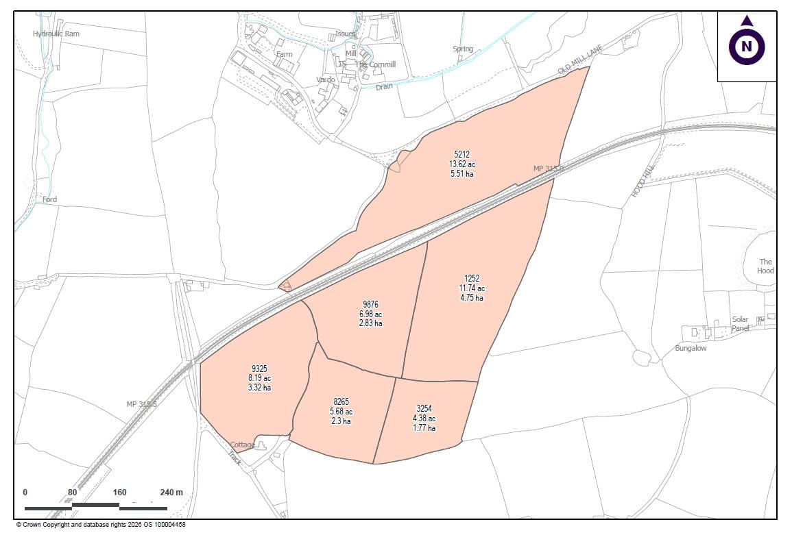 50.6 acres Land, Camborne, Cornwall TR14 - Available