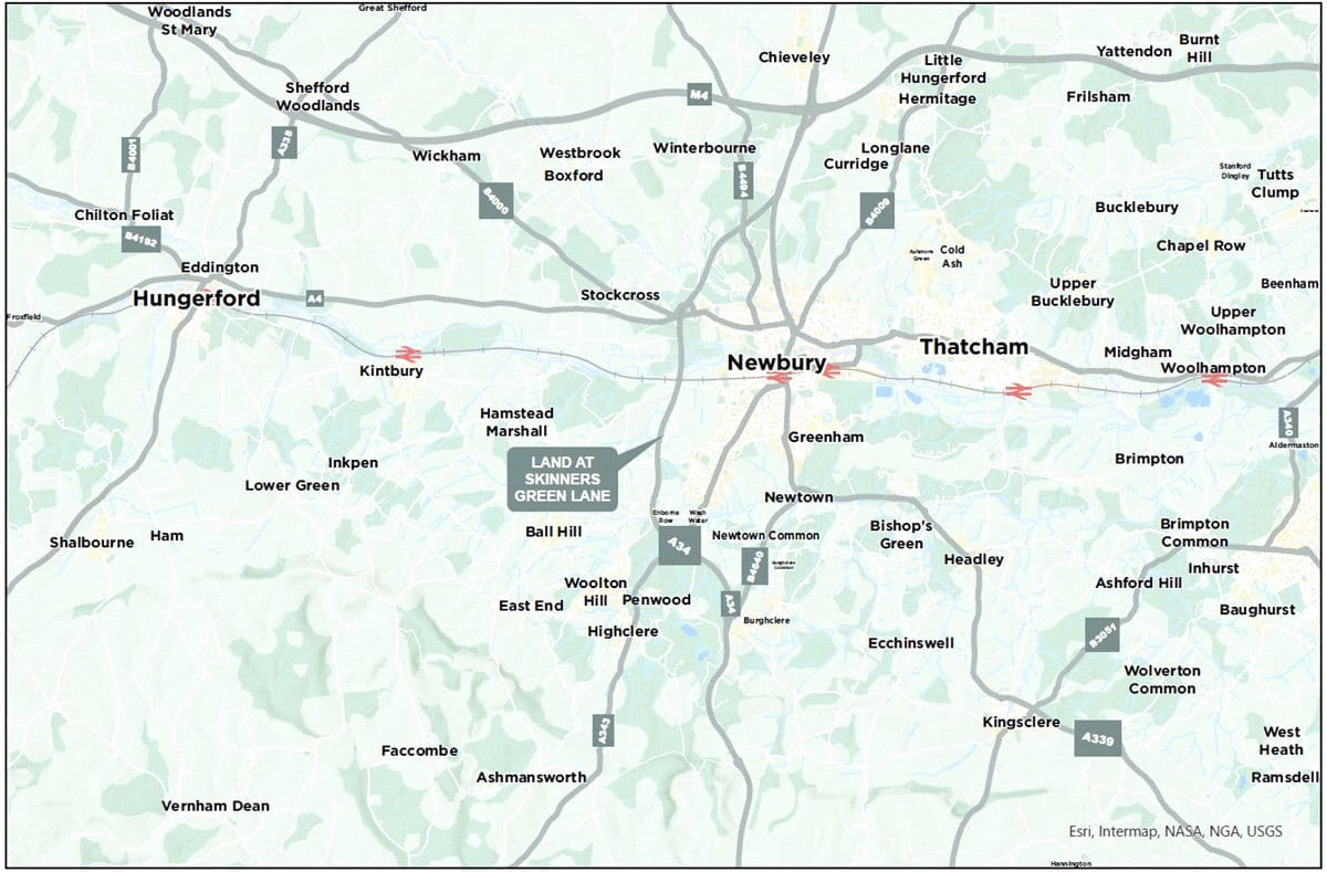 4.2 acres Land, Newbury, Berkshire RG14 - Available
