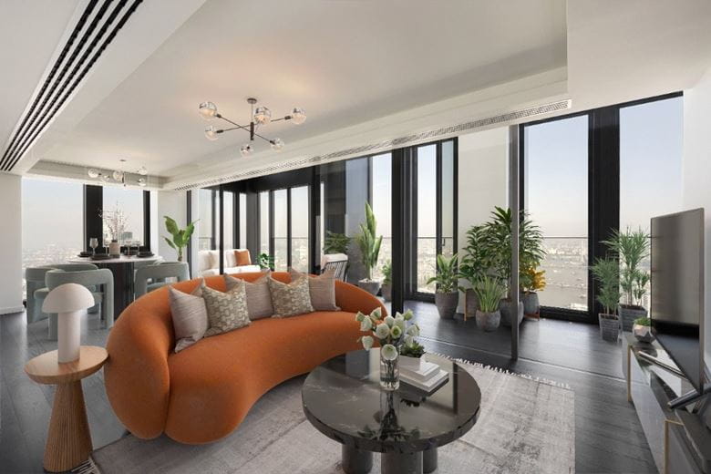 5 bedroom flat, DAMAC Tower, Nine Elms SW8 - Available