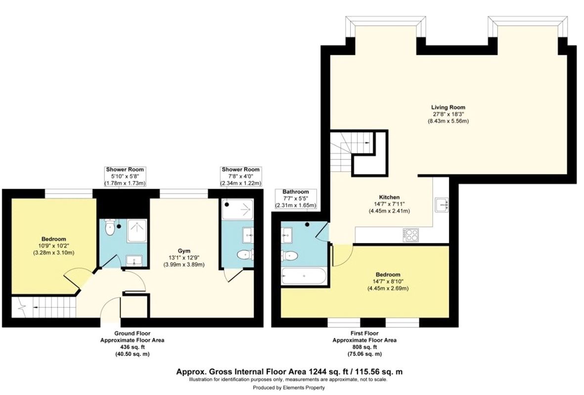 18 bedroom flat, Crewe Street, Seahouses NE68 - Available